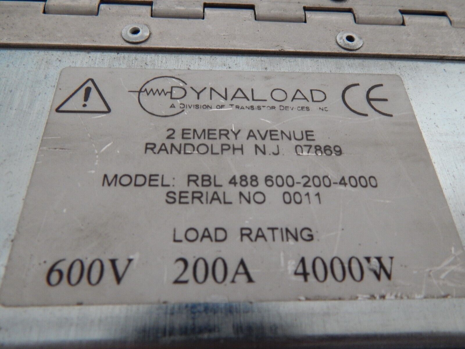 Transistor Devices RBL488-600-200-4000 Load 600 V, 200A, 4000W Transistor Devices RBL488-600-200-4000 Load 600 V, 200A, 4000W